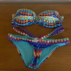 Bright colored bikini